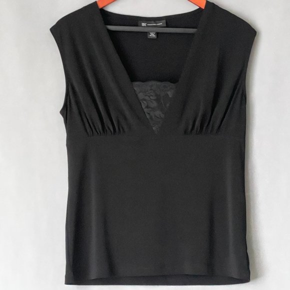 INC International Concepts Black Top Lace Insert Size M - Picture 1 of 5